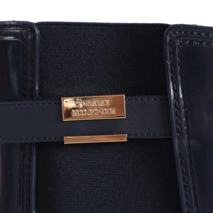 Tommy Hilfiger Women’s Flag Belt Rainboots in Space Blue. Waterproof, stylish & durable for any weather. Shop now at New, Used and More!