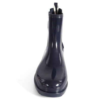 Tommy Hilfiger Women’s Flag Belt Rainboots in Space Blue. Waterproof, stylish & durable for any weather. Shop now at New, Used and More!