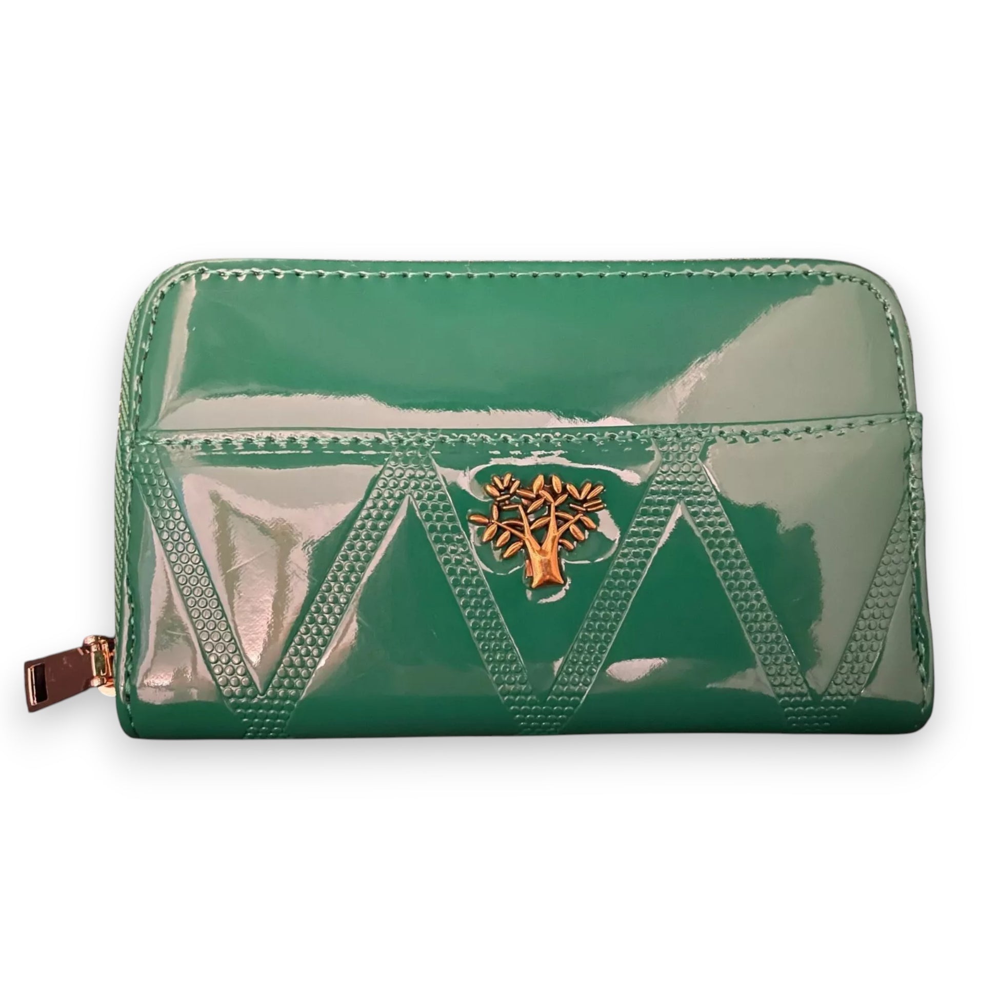 Stylish Tree of Life, green PU leather purse for women. Durable, spacious & elegant with ample space for cards, cash & coins. Shop now at New, Used and More!