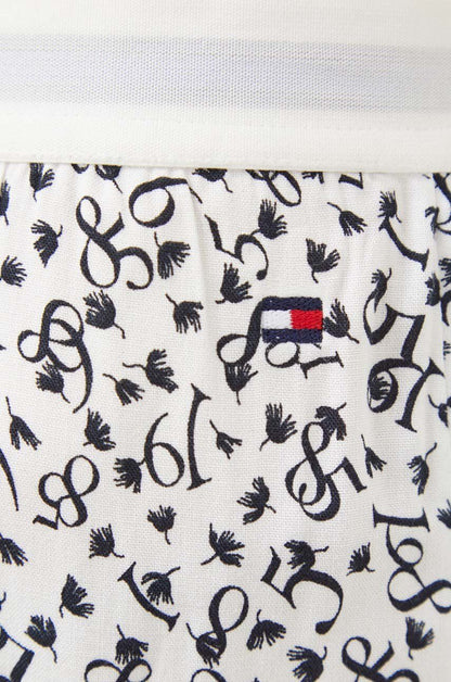 Tommy Hilfiger WOVEN SHORT PRINT Womens Shorts Feather Print Ecru