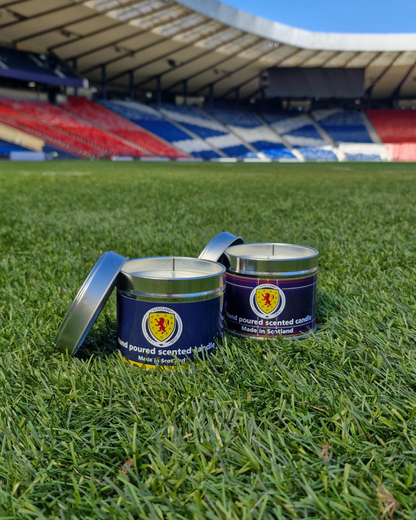 Official Scotland National Football Team Travel Tin Candle