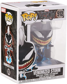 Funko Pop! Venomized Storm packaging with Marvel logo