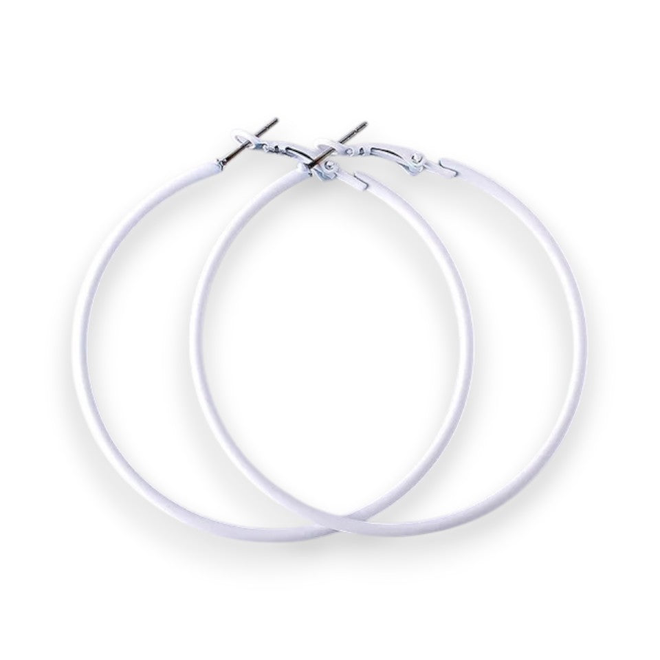 Amnesia Jewellery | Large Colourful Party Fashion Hoop Earrings