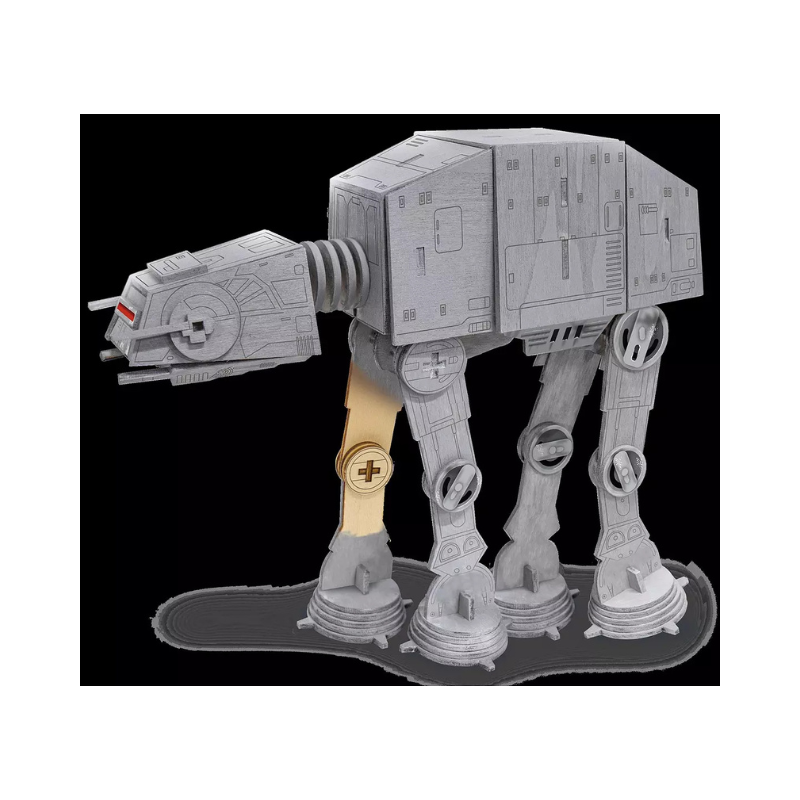 Model of a Star Wars AT-AT Walker on a black background