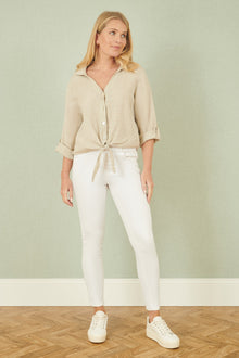 Stone Italian Linen Shirt