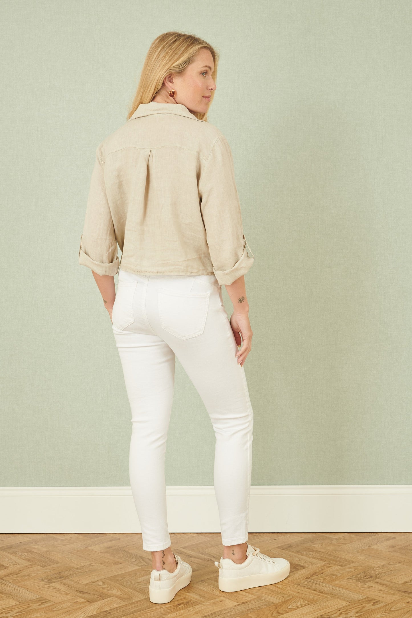 Stone Italian Linen Shirt