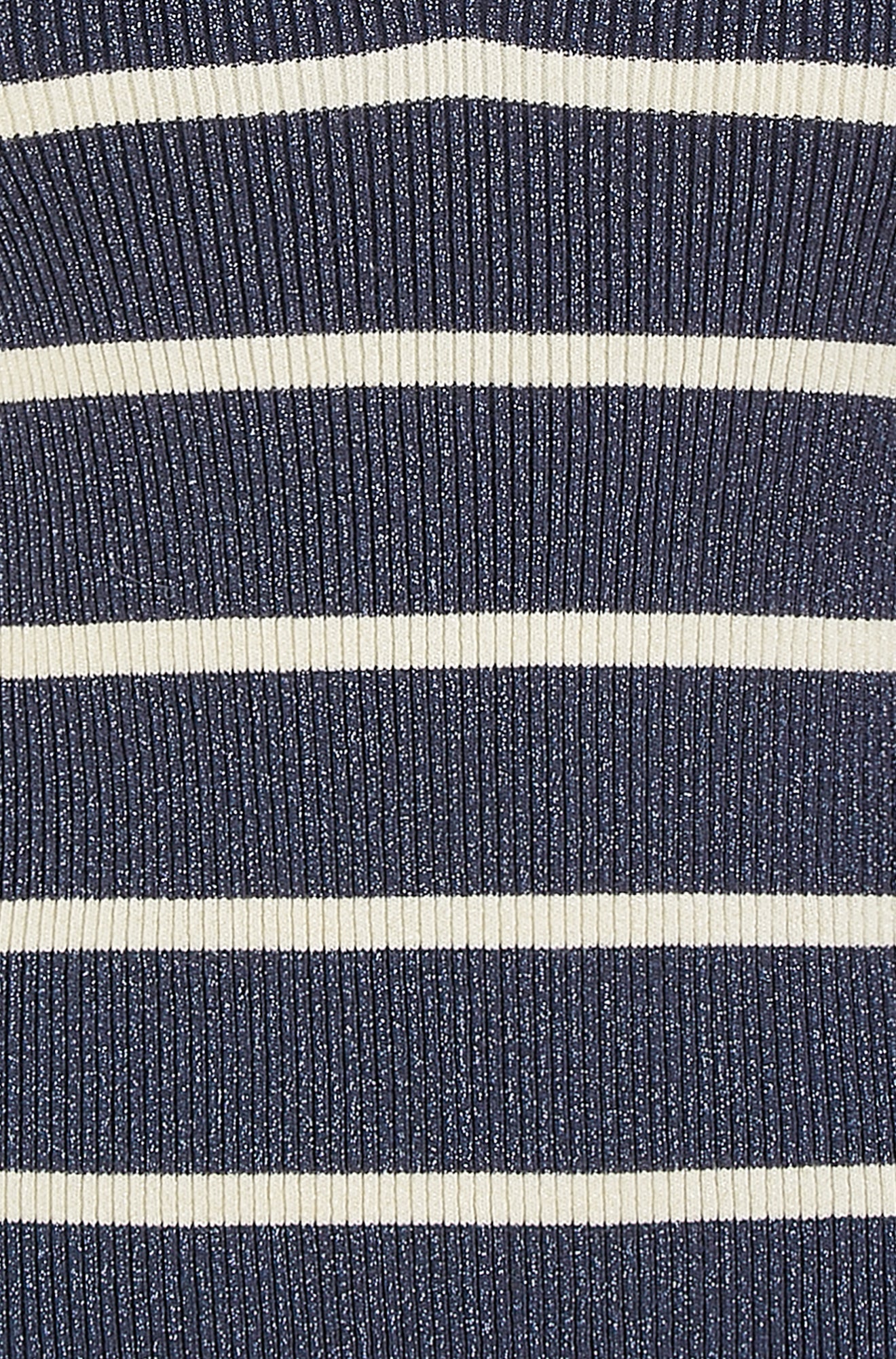 Navy Striped Sparkle Knitted Vest Top