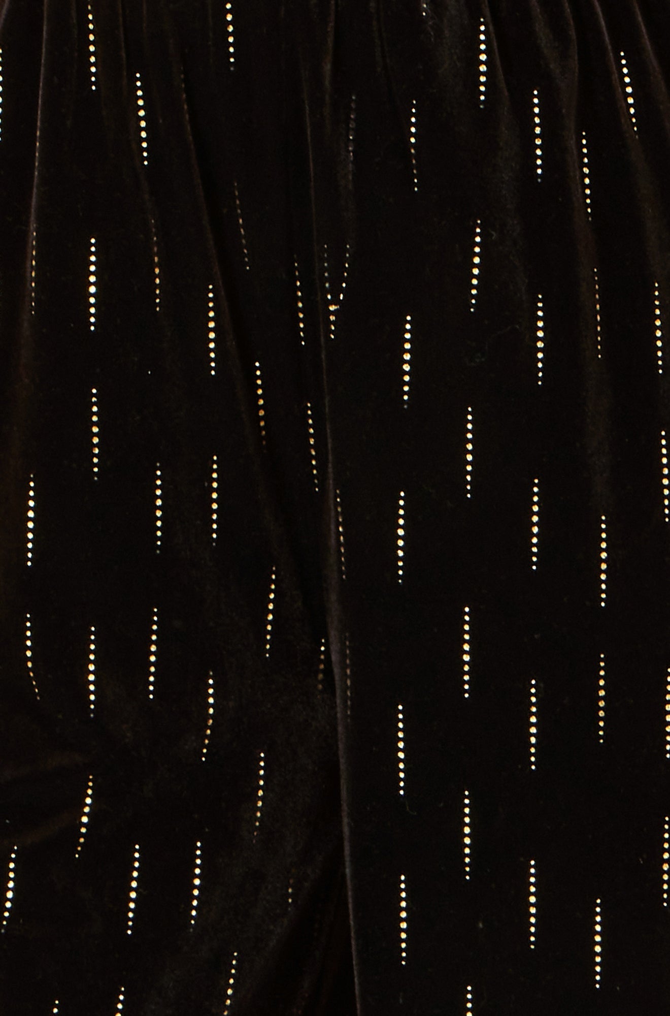 Black Foil Print Velvet Jumpsuit