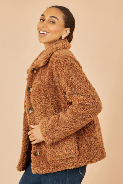 Brown Short Teddy Bear Jacket