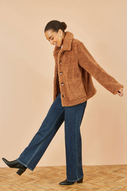 Brown Short Teddy Bear Jacket