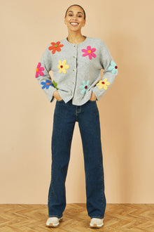 Blue Dark Wash Stretch Wide Leg Jeans