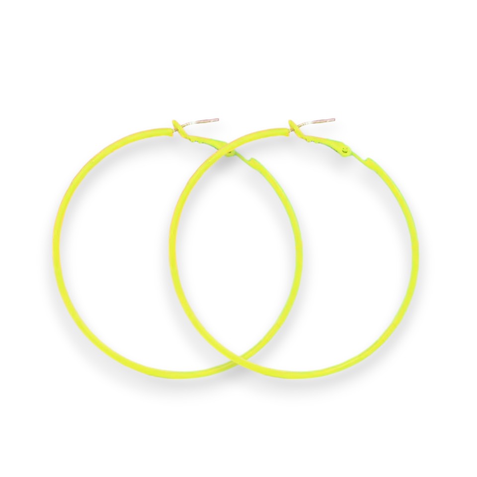 Amnesia Jewellery | Large Colourful Party Fashion Hoop Earrings