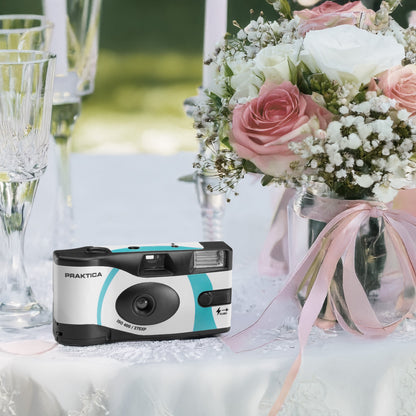 35mm Single Use Disposable Film Camera with Flash - Blue