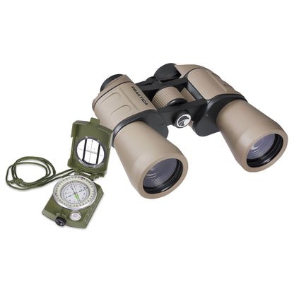 PRAKTICA Falcon 10x50mm Porro Prism Field Binoculars - Sand