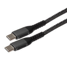 USB-C to USB-C 60W PD Braided Cable - Silver