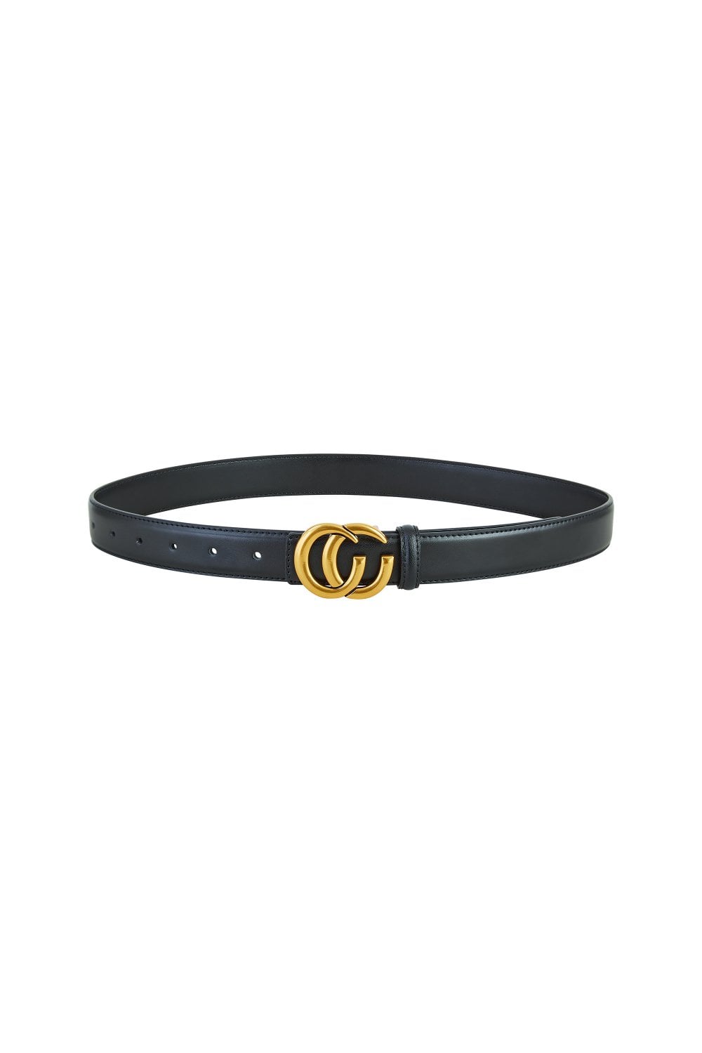 Black Gold Buckle Circle Belt