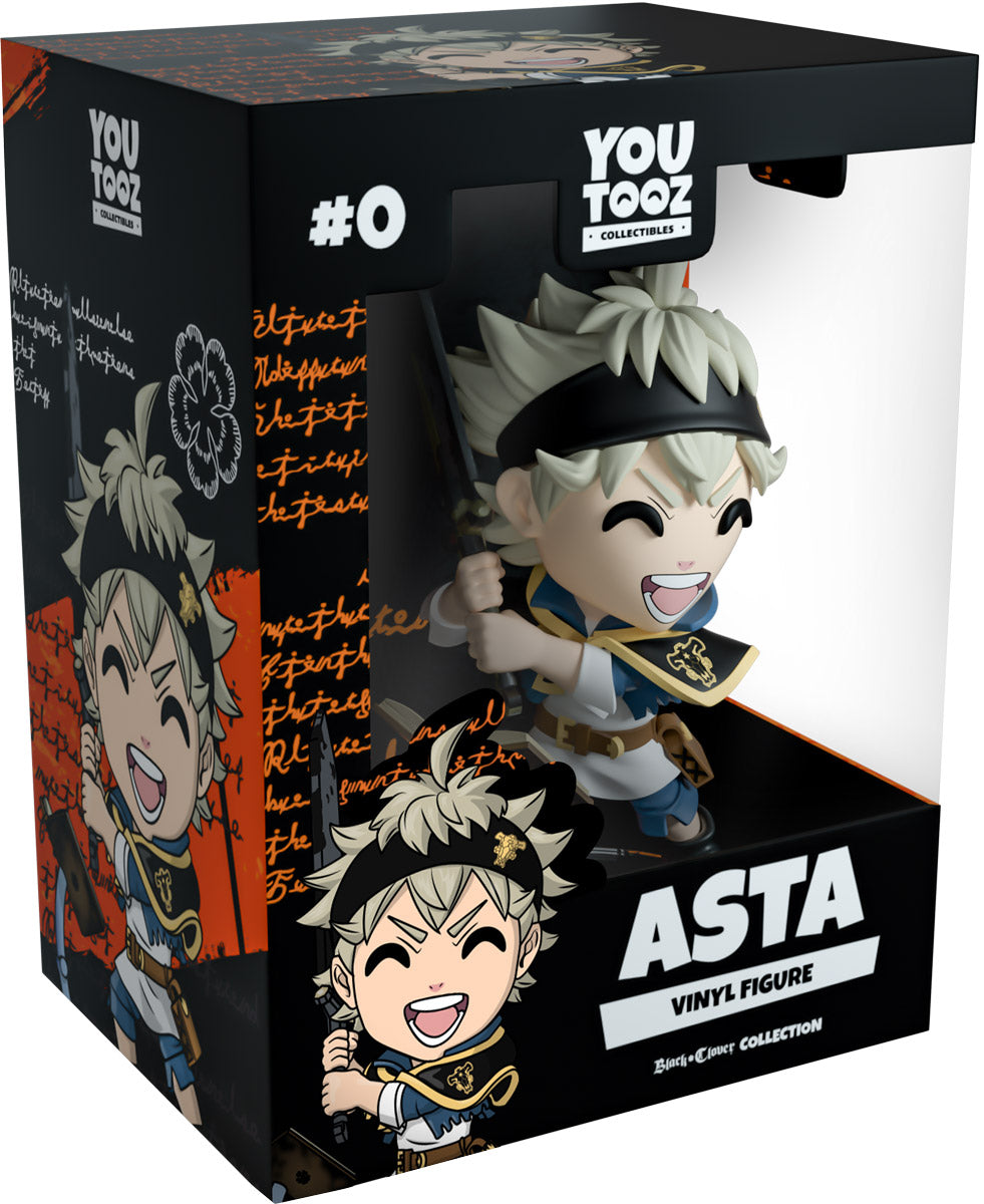 YOU TOOZ Asta vinyl figure packaging with character illustration on a white background