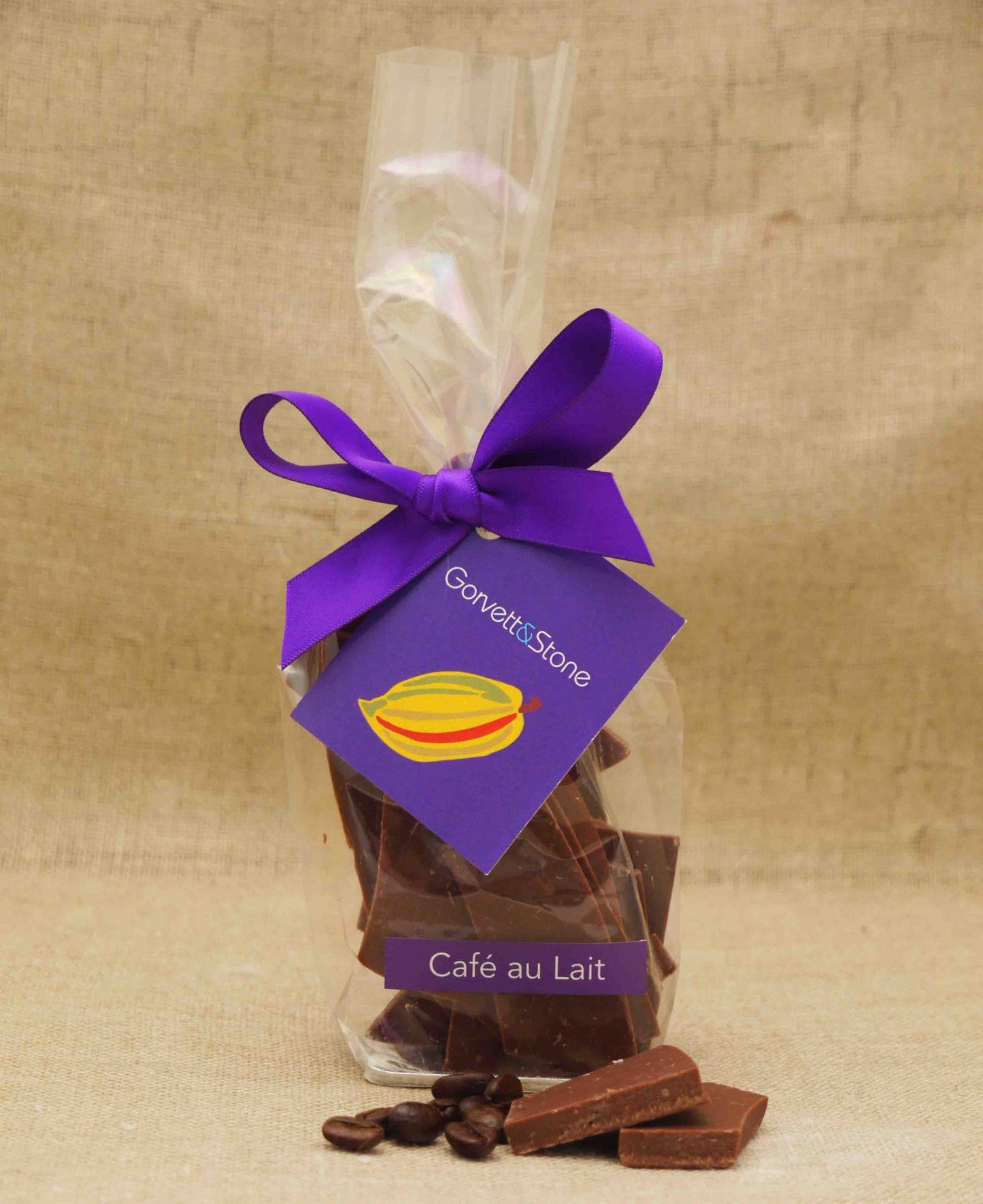 Handmade Cafe au Lait Fine Milk Chocolate Shards