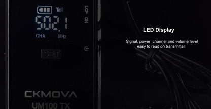 Maplin CKMOVA UM100 UHF Wireless Microphone Kit with 1x Transmitter & 1x Receiver