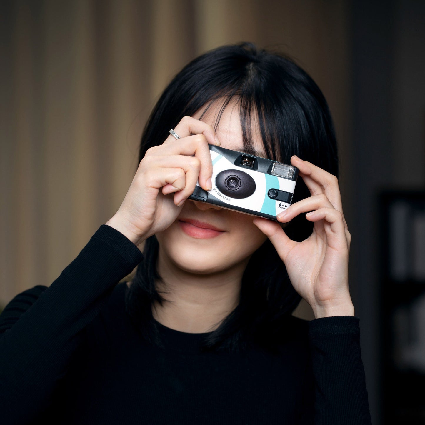 35mm Single Use Disposable Film Camera with Flash - Blue