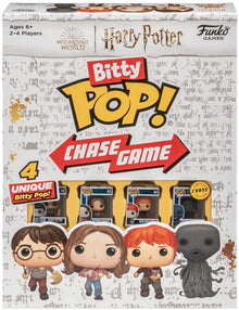 Box of Harry Potter Bitty Pop! Chase Game with character illustrations on a white background