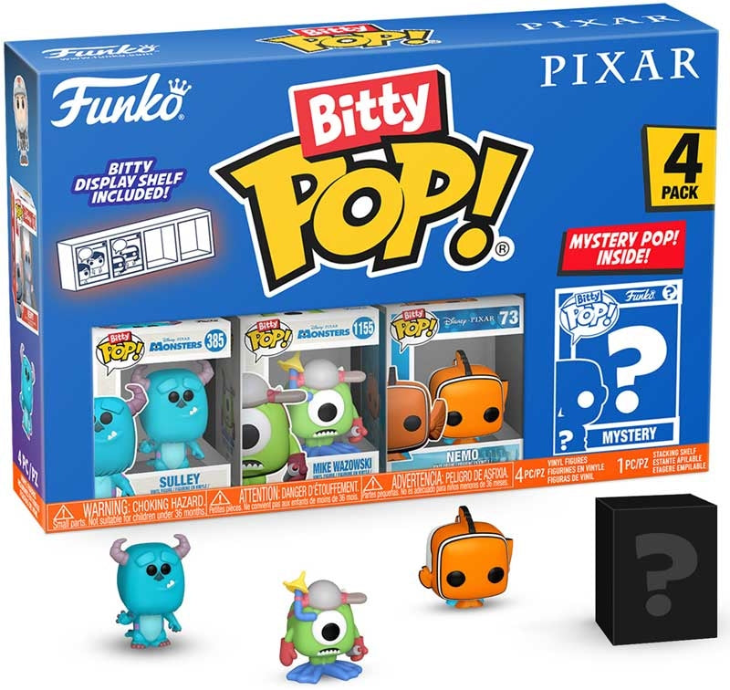 Funko Bitty Pop! Pixar 4-pack with figures and packaging