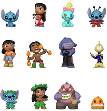 Collection of animated character figurines from Lilo & Stitch on a white background