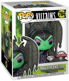 Funko Pop! Maleficent on Throne vinyl figure packaging with Diamond Select Toys branding.