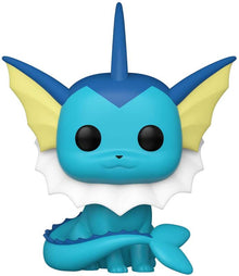 Vaporeon cartoon character figurine on a white background
