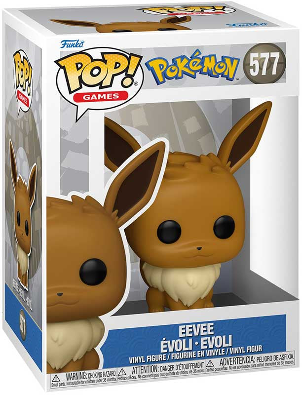 Funko Pop! Eevee vinyl figure in packaging with Pokémon branding