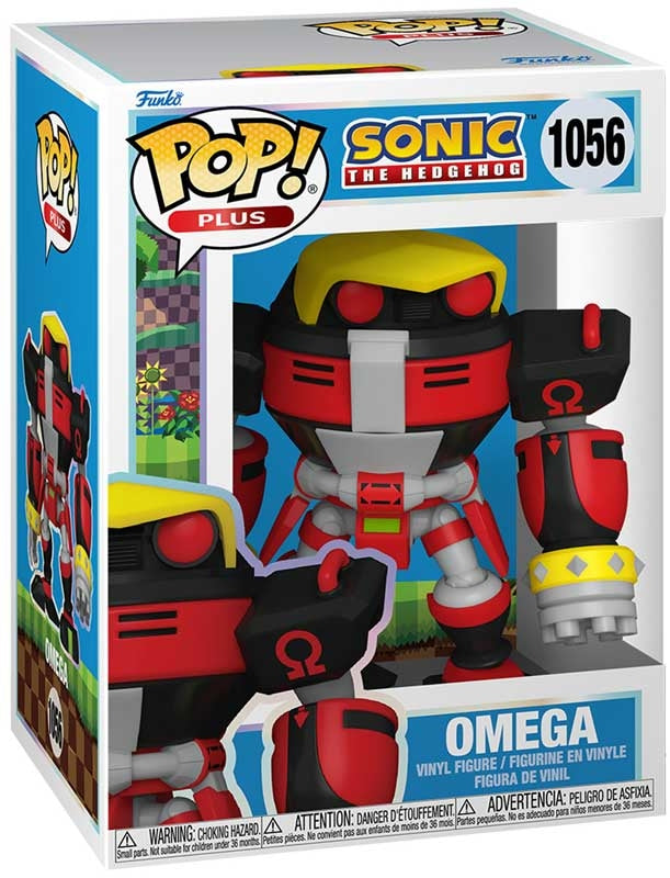 Funko Pop! vinyl figure packaging featuring Omega from Sonic the Hedgehog