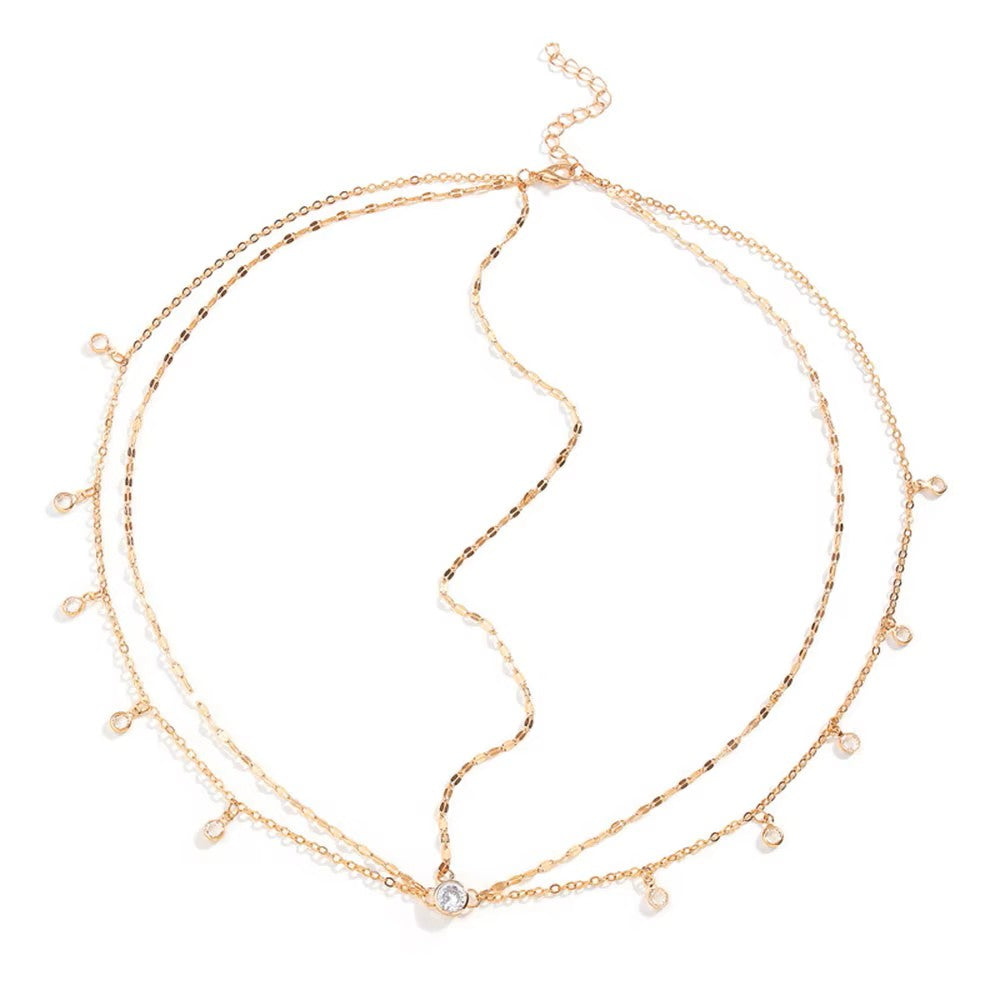 Amnesia Jewellery | Gold Coloured Headdress. Elevate your style with our gold plated stainless steel rhinestone headdress, designed to dazzle whether you're hitting the parties or walking down the aisle. Shop now for quality Jewellery/Jewelry!