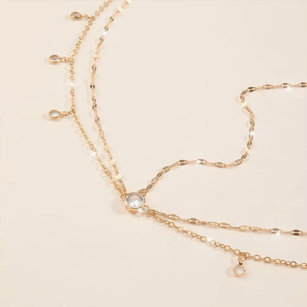 Amnesia Jewellery | Gold Coloured Headdress. Elevate your style with our gold plated stainless steel rhinestone headdress, designed to dazzle whether you're hitting the parties or walking down the aisle. Shop now for quality Jewellery/Jewelry!