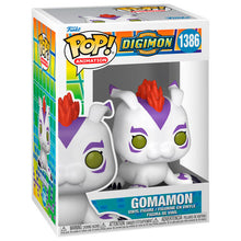 Funko Pop! Gomamon figure packaging with colorful box design