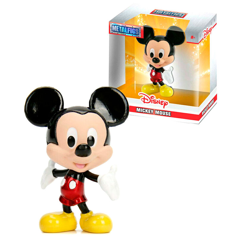 Mickey Mouse figurine with packaging on a white background