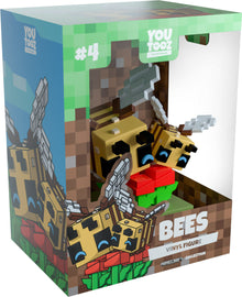 Vinyl figure packaging with 'YouTooz' branding and 'BEES' on a white background
