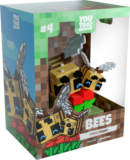 Vinyl figure packaging with 'YouTooz' branding and 'BEES' on a white background