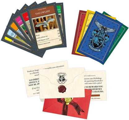 Collection of themed cards and letters with a focus on Harry Potter design.