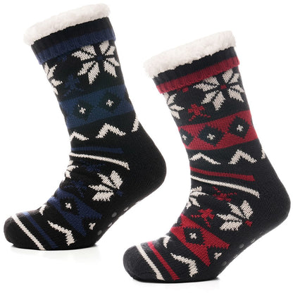 Tom Franks 1 Pair Chunky Knit Sherpa Slipper Socks