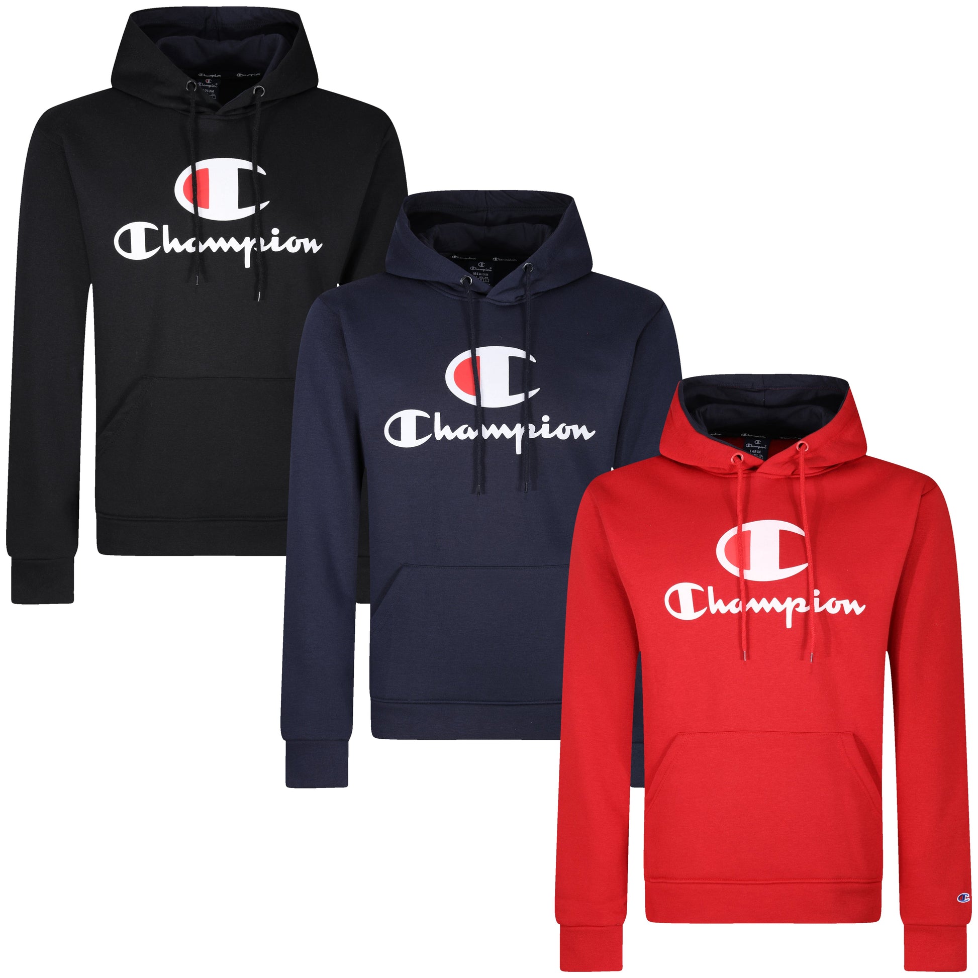 Champion Logo Hoodie in soft cotton-blend. Stylish, comfortable & casual - perfect for layering. Shop now at New, Used and More!
