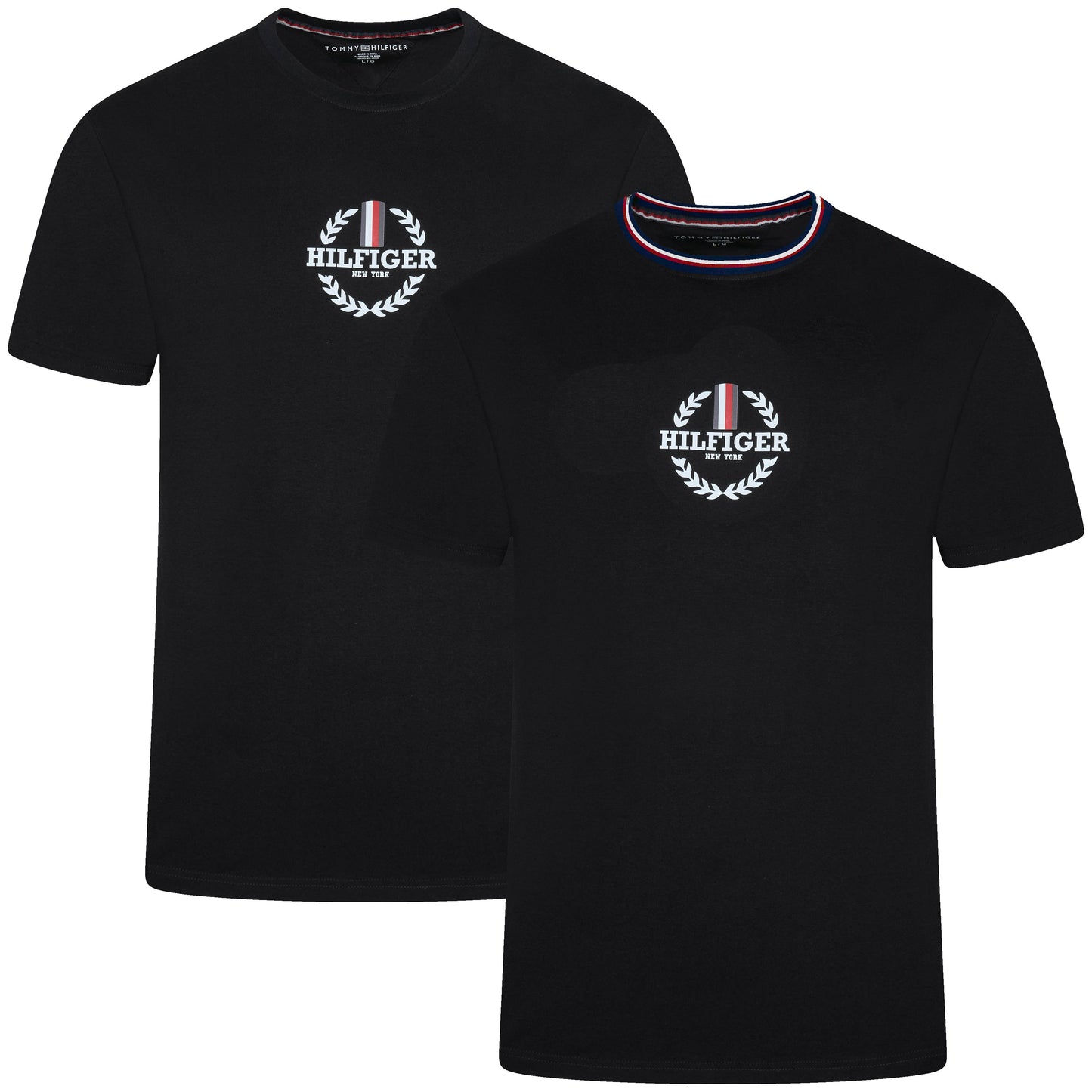 Tommy Hilfiger Global Stripe Print Graphic T-Shirt