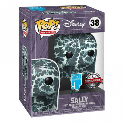 Funko Pop! vinyl figure packaging for Sally from Disney's A Nightmare Before Christmas, featuring the Funko and Disney logos.