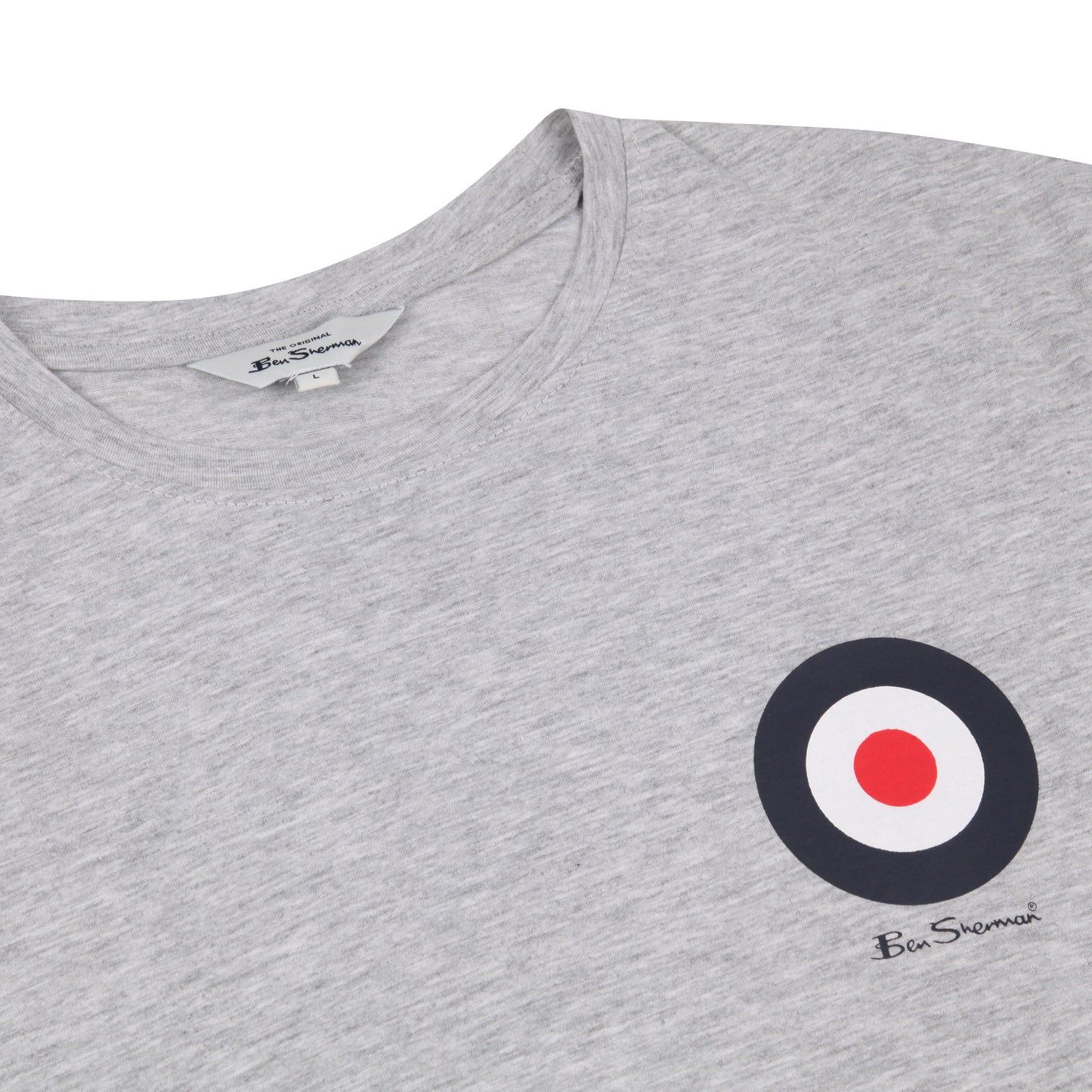 Ben Sherman Crew Neck Target T-Shirt in soft cotton. Iconic logo, stylish fit & everyday comfort. Classic British Style. Shop now at New, Used and More!