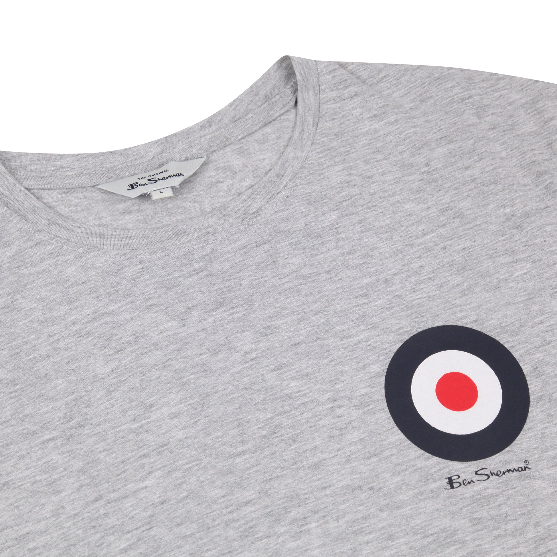 Ben Sherman Crew Neck Target T-Shirt in soft cotton. Iconic logo, stylish fit & everyday comfort. Classic British Style. Shop now at New, Used and More!