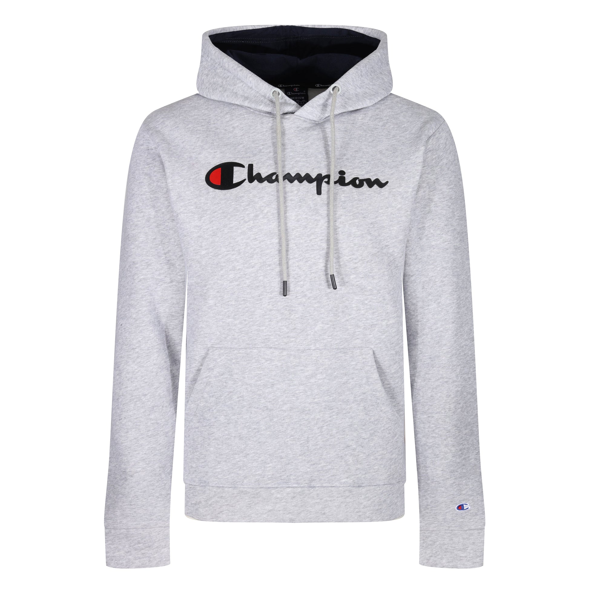 Champion Script Logo Hoodie in soft cotton-blend. Stylish, comfortable & casual, perfect for layering up during winter. Shop now at New, Used and More!