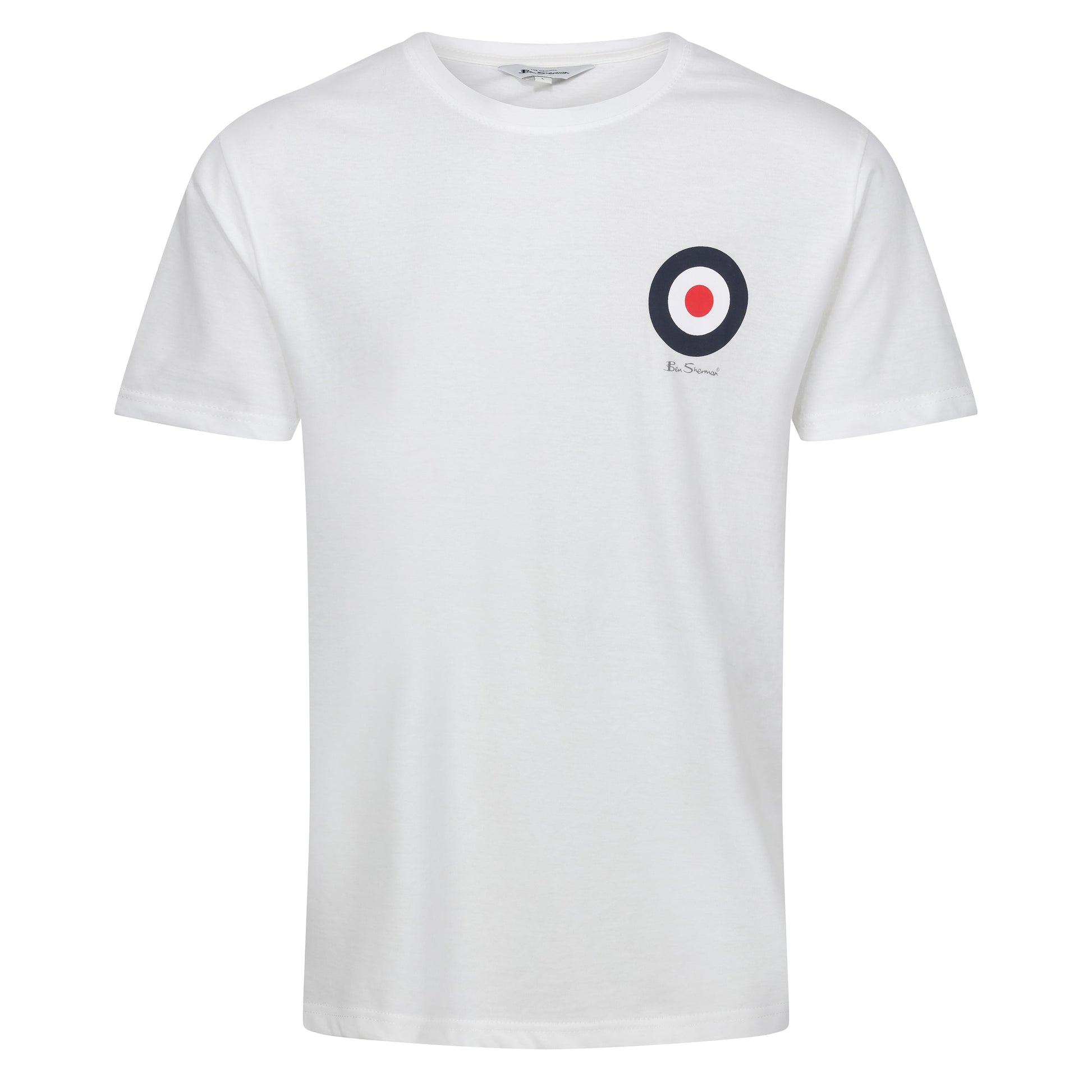 Ben Sherman Crew Neck Target T-Shirt in soft cotton. Iconic logo, stylish fit & everyday comfort. Classic British Style. Shop now at New, Used and More!
