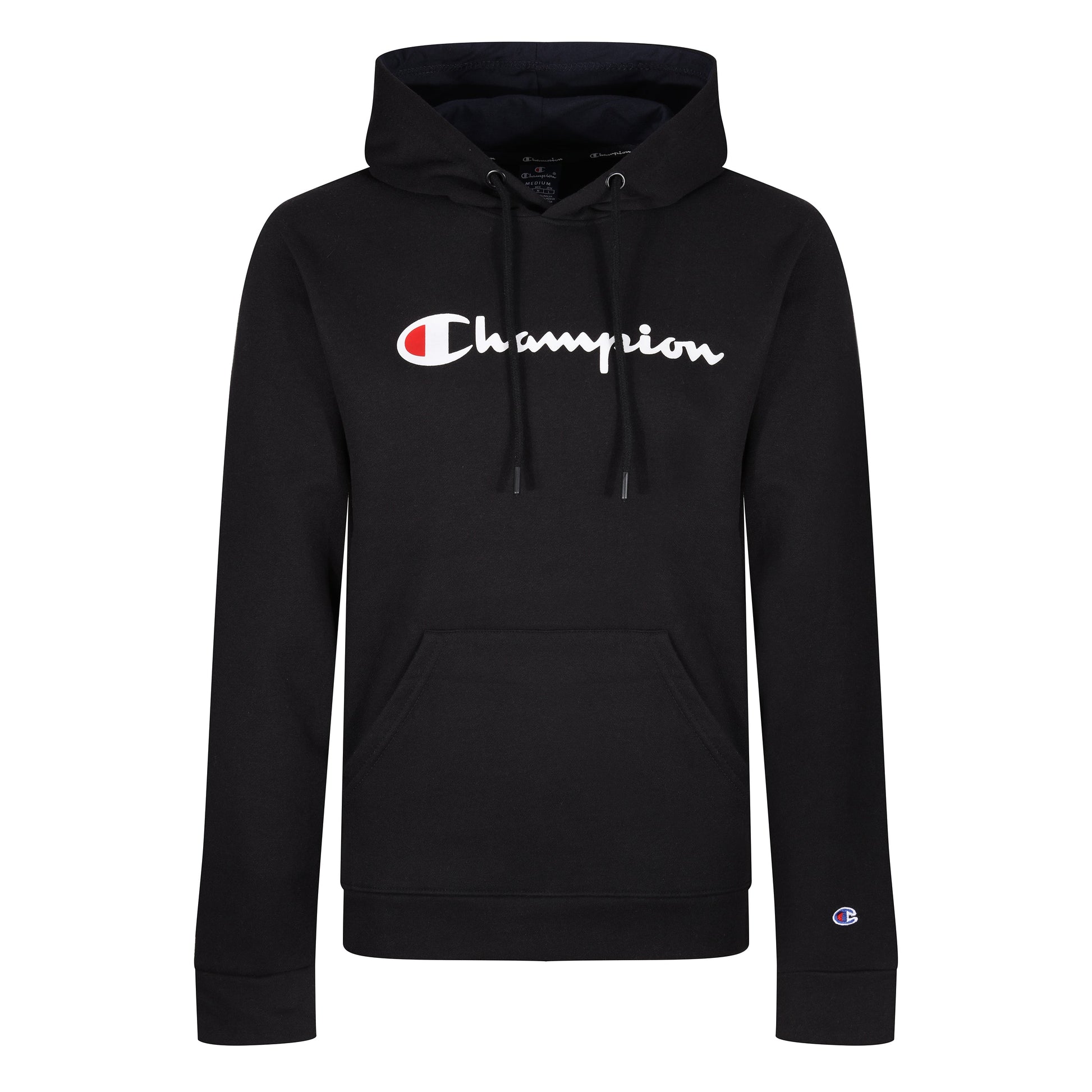 Champion Script Logo Hoodie in soft cotton-blend. Stylish, comfortable & casual, perfect for layering up during winter. Shop now at New, Used and More!