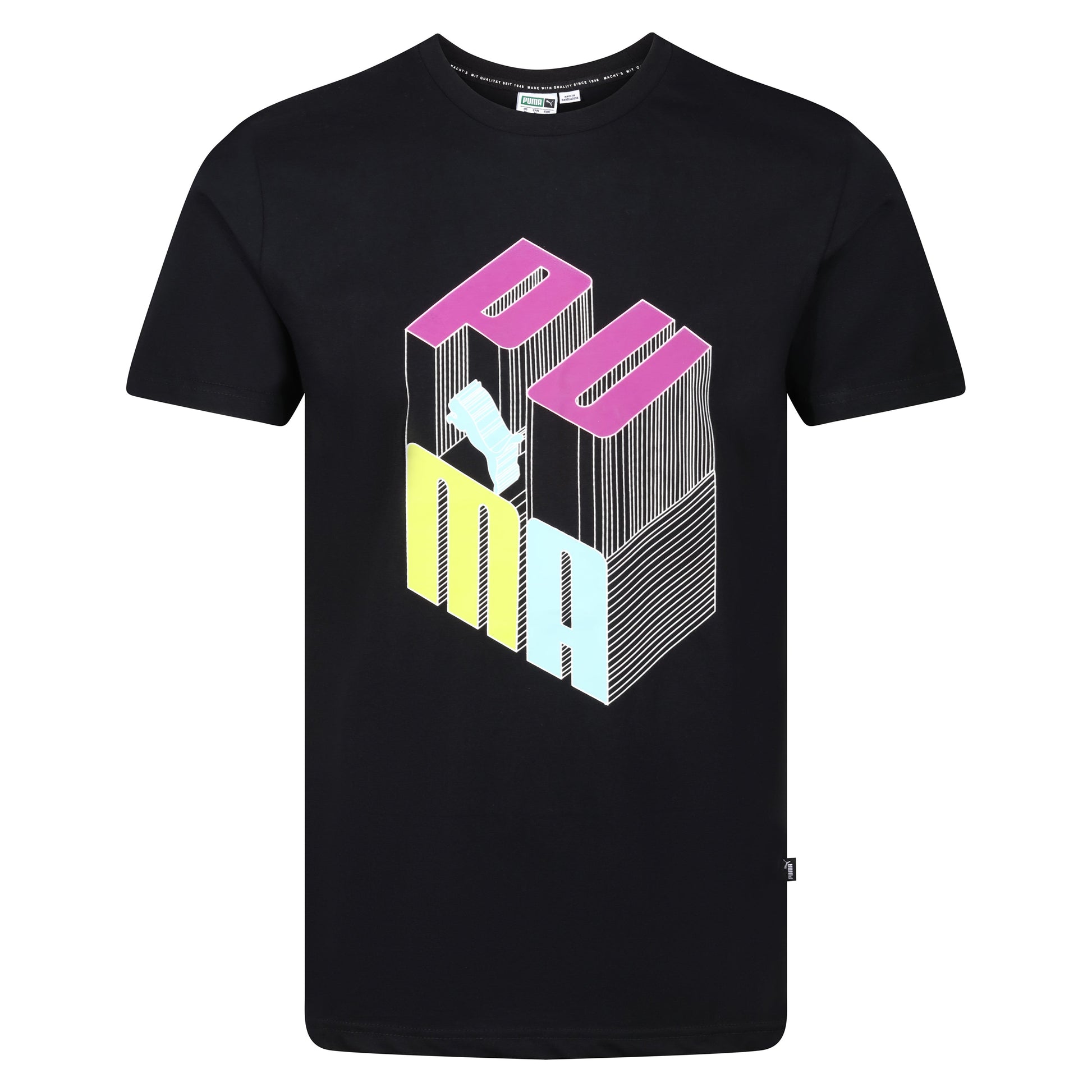 Puma 3D Logo Graphic T-Shirt in soft cotton. Sporty, stylish & comfortable - perfect for casual or gym wear. Shop now at New, Used and More!