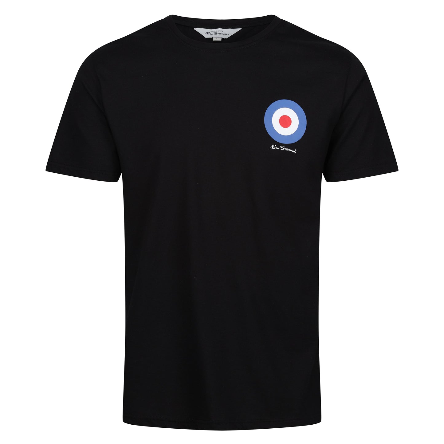 Ben Sherman Crew Neck Target T-Shirt in soft cotton. Iconic logo, stylish fit & everyday comfort. Classic British Style. Shop now at New, Used and More!