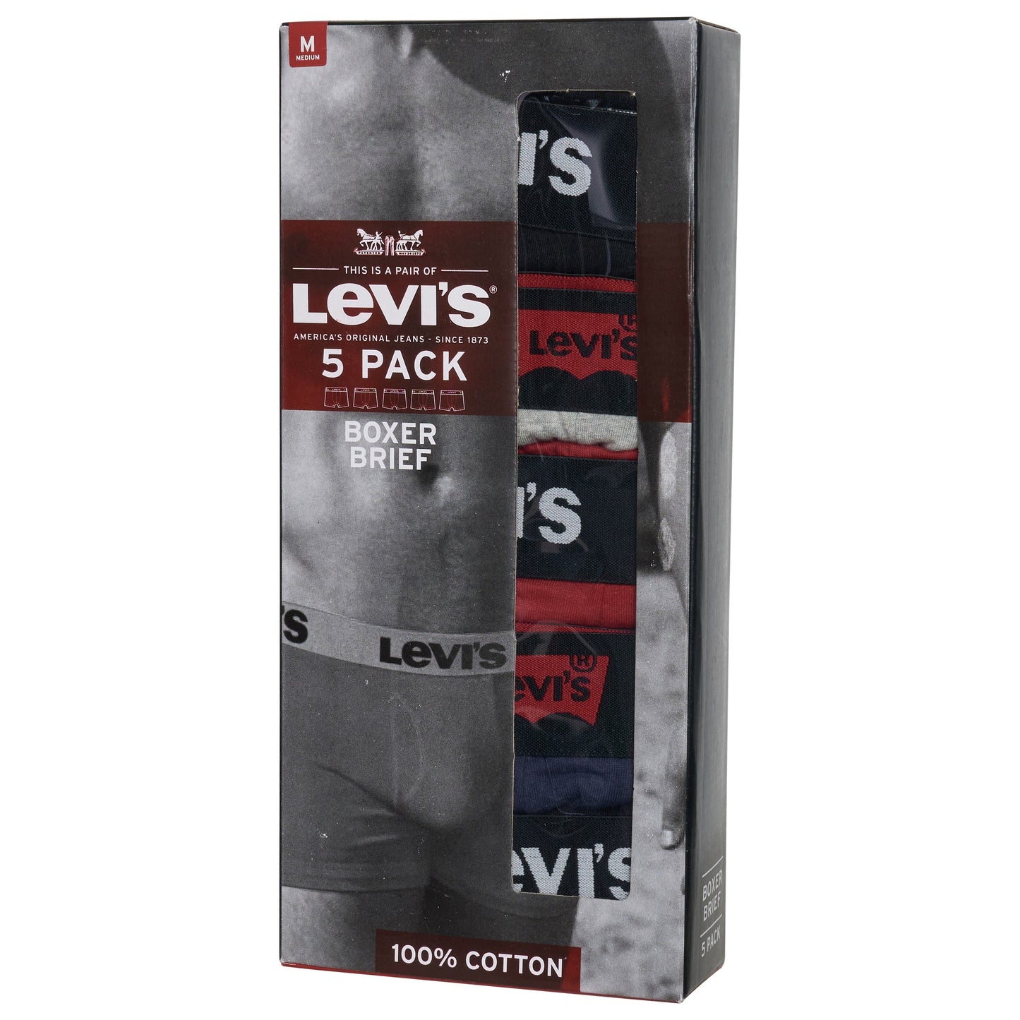 Levi’s 5 Pack Boxer Briefs. Soft cotton-blend, logo waistband & all-day comfort. Classic style & quality. Shop now at New, Used and More!